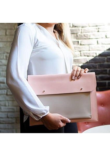 Lilith Krem Macbook Air Pro 13 13.3 14 Inç Notebook Laptop Kılıfı Evrak Çantası Portföy modelleri