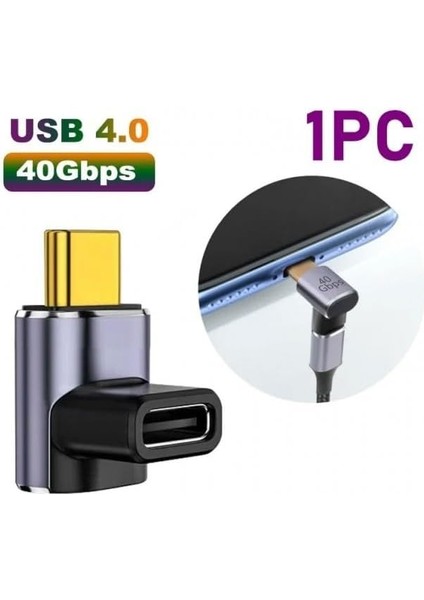 Derece Type-C Çevirici 40 Gbps 90 Derece Typec Çevirici fiyatları