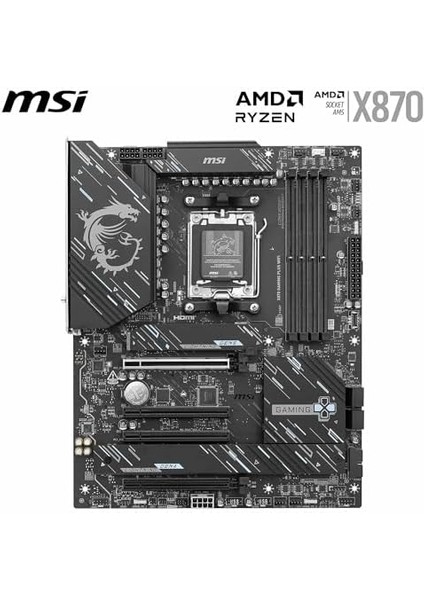 X870 Gamıng Plus Wıfı Am5 Ddr5 8200MHZ(OC) 3x M.2 Usb4 HDMI 5g Lan Wıfı 7 Rgb Atx fiyatları