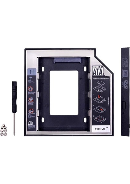 Harddisk Kutusu 9.5mm Slim Kızak Caddy Laptop DVD To SSD HDD Sata 4716