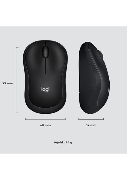 M220 Sessiz Kablosuz Mouse, Pc, Mac, Dizüstü Bilgisayar Için, USB Mini Alıcı ile 2.4ghz, 1000 Dpı Optik, 18 Ay Pil Ömrü, Sağ ve Sol Elle Kullanıma Uygun, Siyah fiyatları