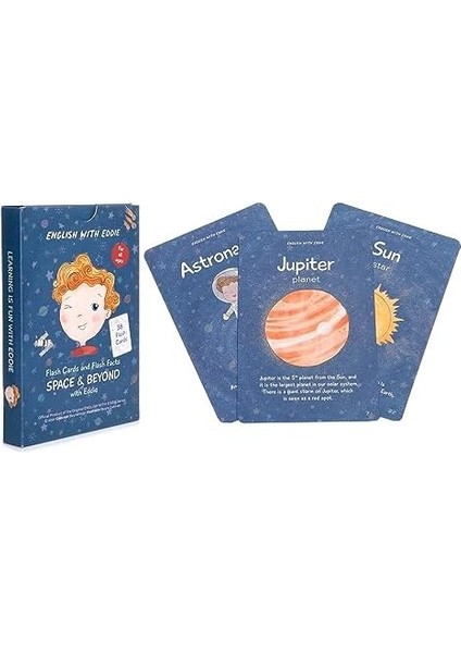 Wıth Eddıe Flash Cards And Flash Facts Space & Beyond With Eddie 57393340 (Çocuk Sürümü) modelleri