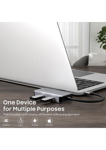 MT87 6in1 USB 3.1 Type-C Çoklayıcı Otg Kart Okuyucu Mac iPhone 15 16 ile Uyumlu Metal Kasa fiyatları