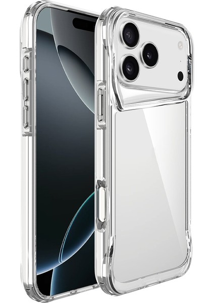 iPhone 17 Pro Kılıf Şeffaf ve Sert T-Max Premium Kapak
