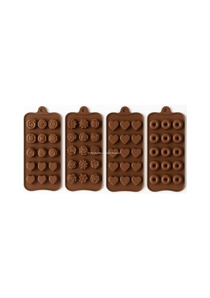 15 Li Silikon Çikolata Kalıbı 20X11 cm Isıya Dayanıklı Gıda Dostu Esnek Kalıp Pratik Şekilli Dondurma Buz Keki Silikon Kalıp Kolay Temizlik Modern Mutfak Için Çikolata Seti (4 Parça Karışık) fiyatları