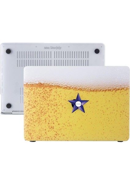 Macbook Pro Kılıf 13 Inç M1-M2 A1706-08 A1989 A2159 A2251 A2289 A2338 ile Uyumlu F Sarı