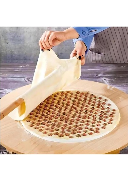 Tasarımlı Mantı Kalıbı Pratik Kolay 61 Bölmeli Mantı Yapma Kalıbı Aleti Küçük 27 cm