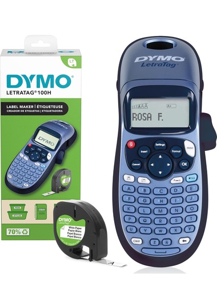 Dymo Letratag Elektronik Etiketleme Makinesi -12 Mm. Letratag Şeritlerle Uyumlu