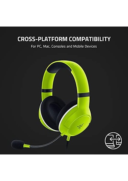 Kaira x - Xbox Series X|s Için Kablolu Oyun Kulaklığı (Triforce 50MM Sürücü, Hyperclear Kardioid Mikrofon, Dahili Kontroller, Platformlar Arası Uyumluluk) Yeşil modelleri