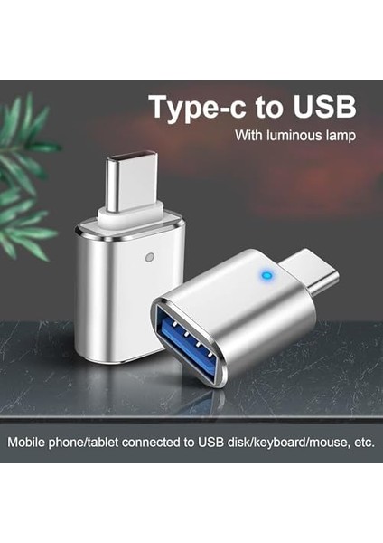USB C - USB Adaptörü, USB Type C - USB 3.0 Adaptörü, LED Göstergeli, Dizüstü Bilgisayar, Monitör ve Diğer Type C Cihazlarla Uyumlu fiyatları