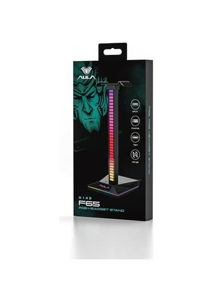 F65 Aux Type-C ve Usb-A Hub Özellikli Rgb Kulaklık Standı fiyatları