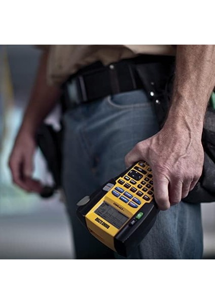 Rhinopro 5200 Elde Taşınır Endüstriyel Etiketleme Makinesi - 6/9/12/19 mm Rhino Şeritlerle Uyumlu Kullanım fiyatları