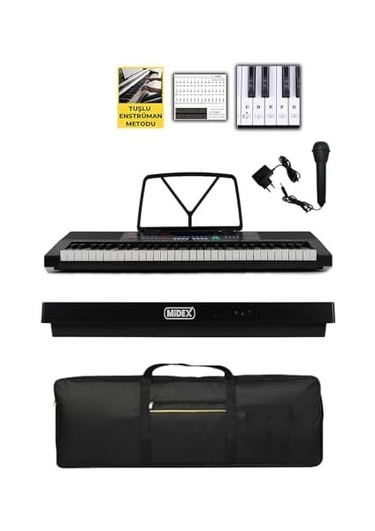 PS-2500K LED Ekran 61 Tuşlu Org Klavye (Çanta Kulaklık Adaptör Notalık) fiyatları