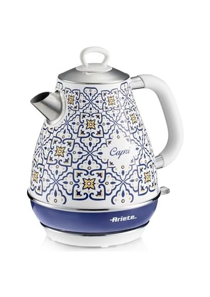 Capri Elektrikli Su Isıtıcı 1,7 Litre Kettle 2869/0C - Paslanmaz Çelik Gövde, Handmade Decoration, 2000 Watt, Otomatik Kapanma, 360° Kablosuz Taban fiyatları