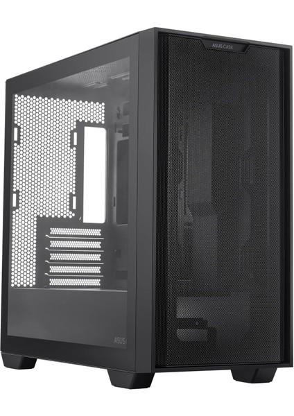 A21 Kasa 360 mm Soğutucu, 380 mm Uzunluğa Kadar Ekran Kartı ve Standart Atx Psu Destekli, Gizli Kablo Bölmeli Micro-Atx Bilgisayar Kasası, Siyah