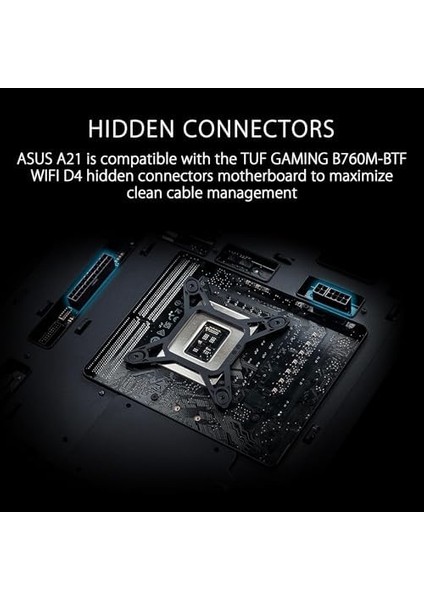 A21 Kasa 360 mm Soğutucu, 380 mm Uzunluğa Kadar Ekran Kartı ve Standart Atx Psu Destekli, Gizli Kablo Bölmeli Micro-Atx Bilgisayar Kasası, Siyah modelleri