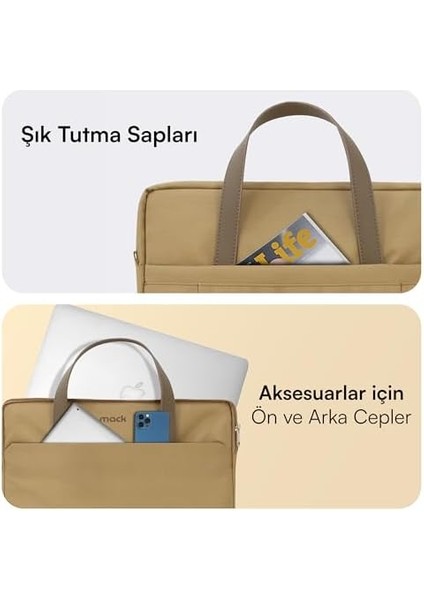 MCE-1513 Nova Eco Çevre Dostu Laptop Çantası, 15.6 Inç Bilgisayar Çantası, Kadın ve Erkek Notebook Çantası, Ykk Fermuarlı Macbook Çantası, Iş ve Evrak Çantası, Camel fiyatları