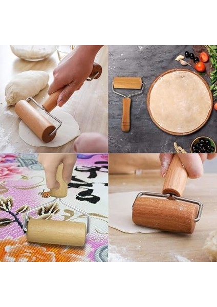 Merdane Doğal Bambu Pratik Hamur Açma Silindiri Hamur Açma Aparatı Oklava Merdane Pizza Makarna fiyatları