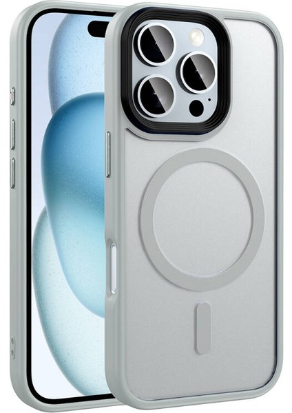 iPhone 16 Pro Max Kılıf Magsafe Özellikli ve Şerit Renkli Premium Tpu Silikon Kapak Ryc/flet