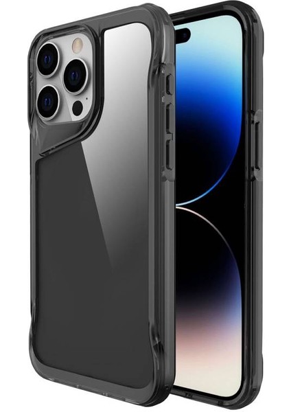 iPhone 15 Pro Max Kılıf Şeffaf ve Sert Yapılı Tam Koruma Sağlayan Premium Tpu Silikon Kapak Ryc/düz T-Max