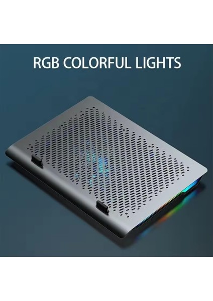 Şok Soğutma Profesyonel Dizüstü Bilgisayar Notebook Soğutucu Laptop Stand Işıklı Oyuncu Laptoplarına Özel Tek Büyük Fanı Ile Hızlı Soğutma 2 USB Giriş S601 fiyatları