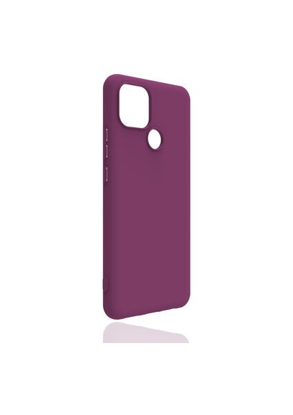 Realme C25 Kılıf Esnek ve Hafif Yapılı Soft Touch Premium Silikon Kapak Ryc/biye