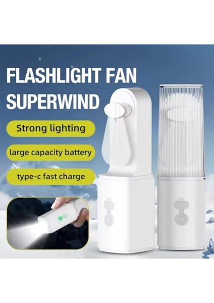 Fener El Tipi Taşınabilir Mini Fenerli Çanta Fanı - Şarj Edilebilir USB Kişisel Fan ve El Feneri,kapalı Alan Sınıf Araç Kamp Ofis Plaj Seyahat Dış Mekan Kişisel Serinletme 1200 Mah Yüksek Kapasite fiyatları