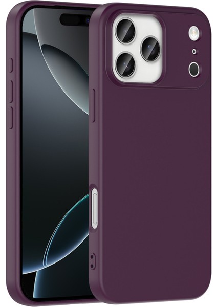 iPhone 17 Pro Kılıf Içi Telefonu Çizmeyen Kadife Kaplı Dışı Soft Yapılı Esnek Lansman Kapak Ryc/mara