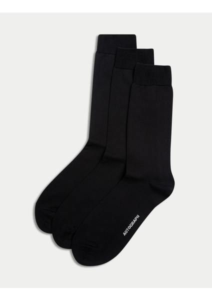 3'lü Paket Mısır Pamuğu Karışımlı Çorap modelleri