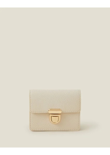Kilitli Cüzdan Krem