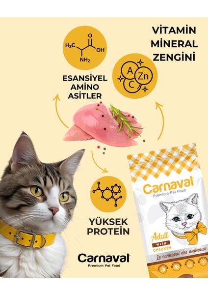 Tavuklu Yetişkin Kedi Maması 30Kg (2x15Kg)