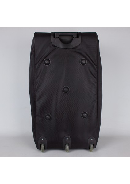 Tekerlekli Genişleyebilir Battal Boy Seyahat Valizi Siyah