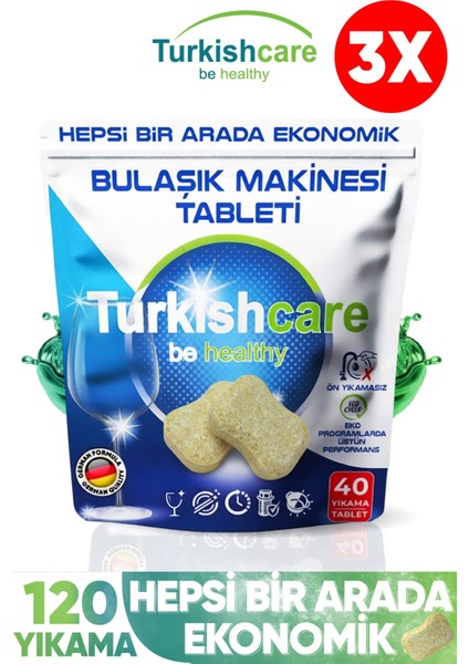 Hepsi 1 Arada 40 Lı Bulaşık Makinası Tableti x 4 Paket (160 Tablet) fiyatları