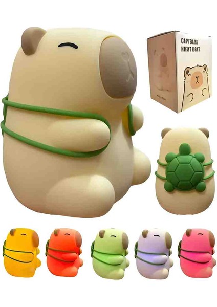 Capybara Dokunmatik Renk Değiştiren Usb’li LED Işıklı Lamba – Sevimli, Trend ve Dekoratif Aydınlatma fırsatları