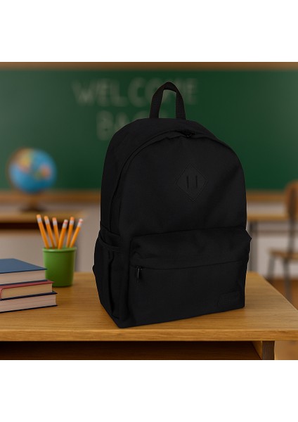 130 Excaption Unisex Kumaş Günlük ve Okul Sırt Çantası 45x15x30 cm – Hafif, Dayanıklı ve Rahat Taşıma