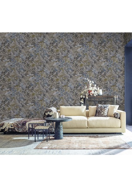 Mermer Desenli Düz Sade Duvar Kağıdı 16,5 M², Silinebilir - Roka 23101-4