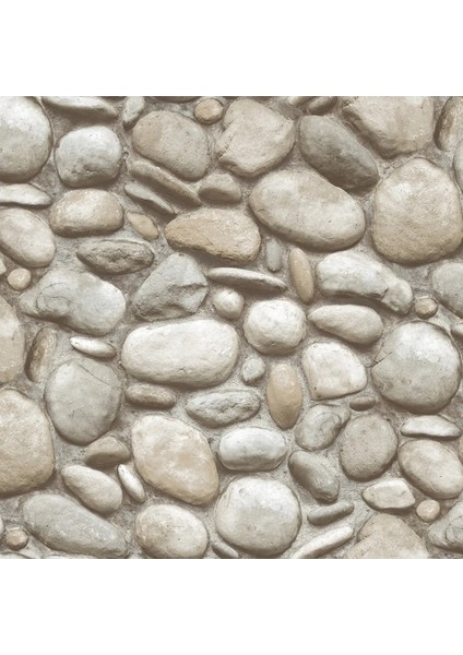 Modern Çakıl Taşı Desenli Duvar Kağıdı 16,5 M², Silinebilir - Roka 23113-1 modelleri