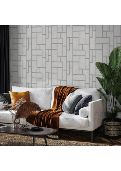 Geometrik Desenli Duvar Kağıdı 16,5 M², Silinebilir - Roka 23108-1 fiyatları