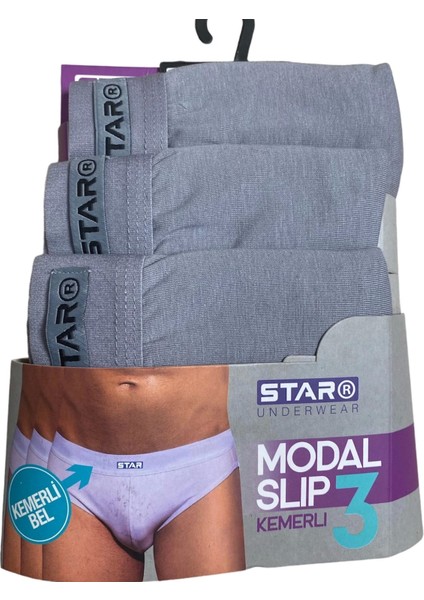 Mdb Star 109 Erkek 3'lü Modal Slip
