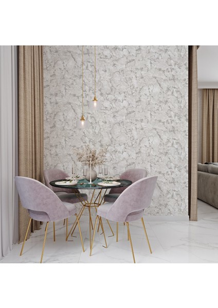 Modern Mermer Desenli Duvar Kağıdı 16,5 M², Silinebilir - Roka 23103-1