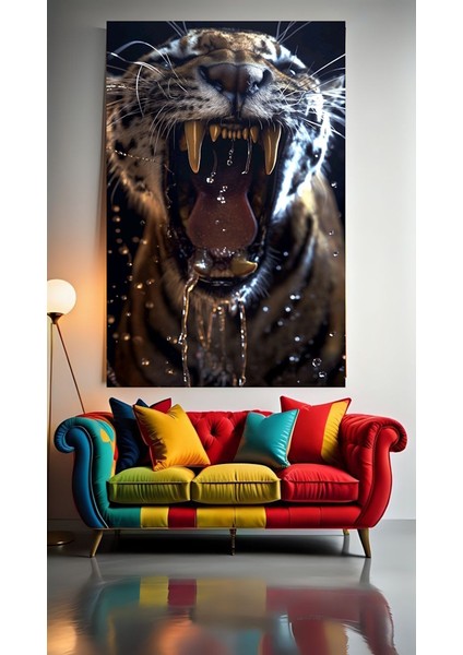 Vahşetin Çığlığı V1 Ev Duvar Salon Güzellik Salonu Ofis Dükkan Dekarasyon Kanvas Tablo