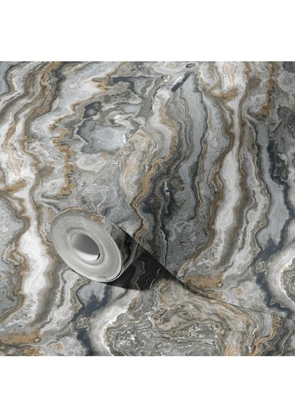 Modern Mermer Desenli Duvar Kağıdı 16,5 M², Silinebilir - Roka 23102-6