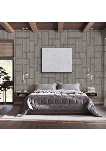 Geometrik Desenli Duvar Kağıdı 16,5 M², Silinebilir - Roka 23108-4