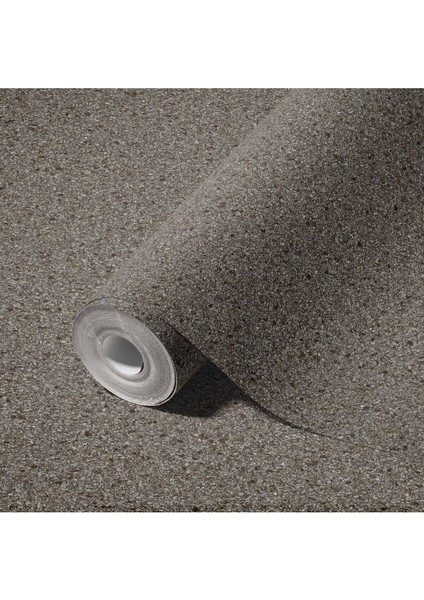 Koyu Gri Modern Düz Desen Duvar Kağıdı Silinebilir, 16,5 M² - Roka 23110-5