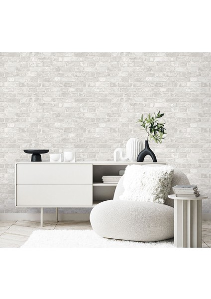 Doğal Taş Desenli Duvar Kağıdı 16,5 M², Silinebilir, Roka 23104-1