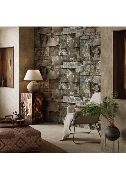 Modern Desenli Düz Sade Duvar Kağıdı 16,5 M², Silinebilir - Roka 23111-5