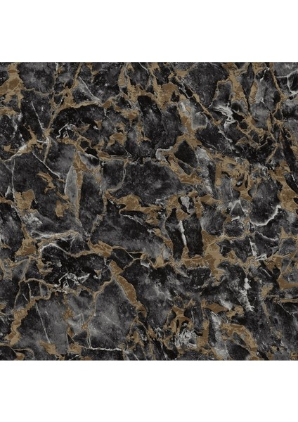 Siyah Renkli Modern Taş Desenli Damarlı Duvar Kağıdı 16,5 M², Silinebilir - Roka 23103-5 indirimleri