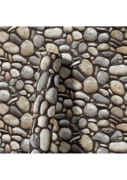 Doğal Taş Desenli Düz Sade Duvar Kağıdı 16,5 M², Silinebilir - Roka 23113-3 fiyatları