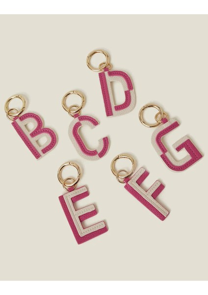 Harf Anahtarlık L Harfi Pembe modelleri