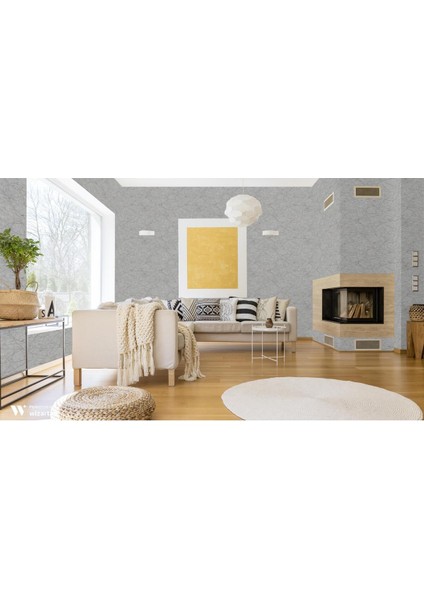Koyu Gri Renkli Antrasit Damarlı Duvar Kağıdı 16,5 M², Silinebilir - Roka 23107-4 modelleri